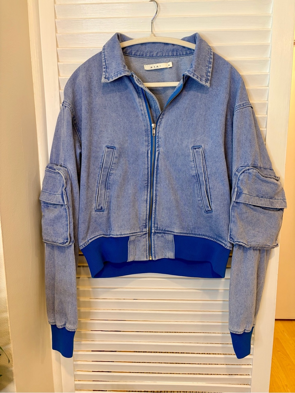 Like New mnml Denim Cropped Jacket